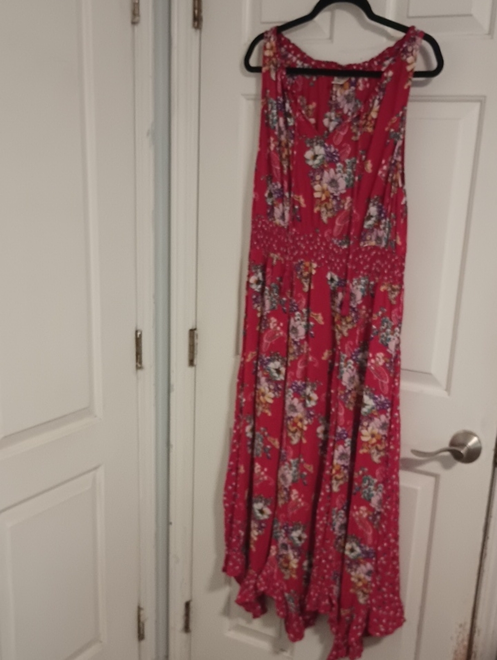 Bila Fuchsia Floral Print Maxi Dress